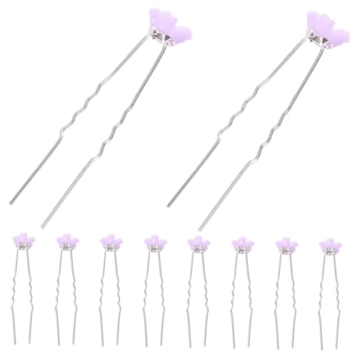 WRITWAA 10stücke Blumen Haarnadel u Form Haarnadel Für Frauen Mädchen Haar Pin Dekorative Haar Pin Für Hochzeit Party von WRITWAA