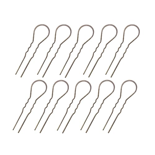 WRITWAA 10stücke Gewellte U-förmige Haarnadeln U-förmige Haarstaben Für Frauen Und Mädchen Antike Bronze von WRITWAA