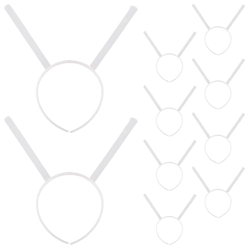 WRITWAA 10stücke Kunststoff Stirnband Reifen Für Diy Projekte Haarband Rahmen Basis Für Basteln Unbemalt Für Kopfbedeckung Und Handwerk von WRITWAA