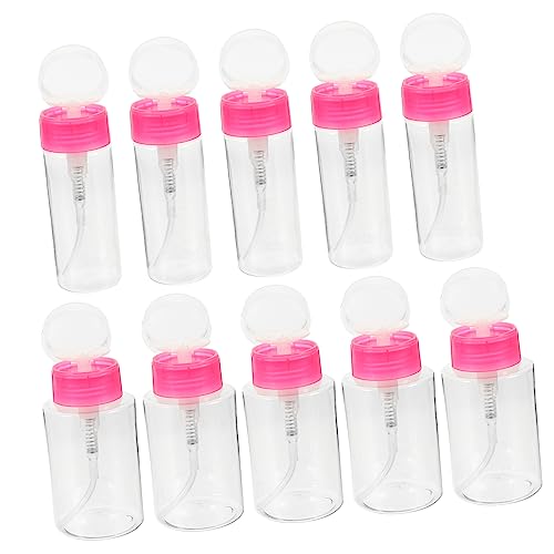 WRITWAA 10stücke Nagellackentferner Pumpspender Leere Pumpflasche Nachfüllbar Kleiner Pumpspender Zum Herunterdrücken Für Nagellackentferner Make-up-entferner von WRITWAA