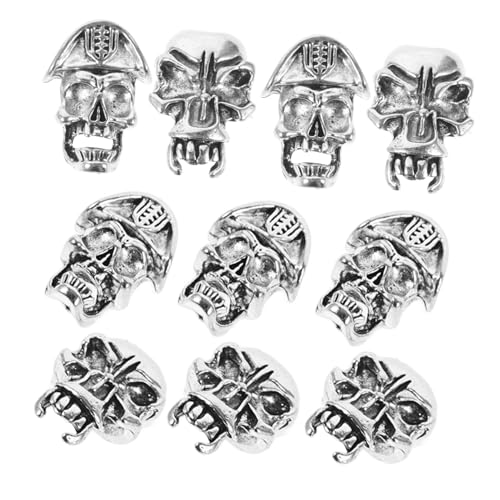 WRITWAA 10stücke Retro Dreadlock Haarschmuck Aus Legierungsperlen Für Zöpfe Und Bart Vintage Haarcharms Für Männer Und Dekorative Accessoires Für Geflochtenes Haar Und Dreadlocks von WRITWAA