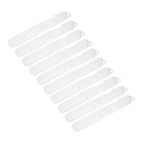 WRITWAA 10stücke Zahnbürstenboxen Mit Schnallentyp Reisezahnbürstenbox Zahnbürsten-Organizer Zahnbürstenbehälter Outdoor Zahnbürstenetui Kompaktes Und Leichtes Design von WRITWAA