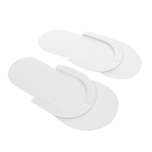 WRITWAA 12 Paare Maniküre-hausschuhe Hausschuhe Brautjungfer Hausschuh Für Frauen Hausschuhe Für Frauen Drinnen Hausschuhe Für Brautjungfern Breite Hausschuhe Für Frauen Eva Weiß von WRITWAA