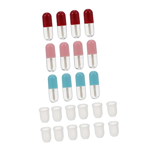 WRITWAA 12 Stück Mini Lippenbalsam Röhren Nachfüllbare Lip Gloss Behälter Diy Verpackung für Lippenpflege für und Persönliche Nutzung Zufällige Farbe von WRITWAA