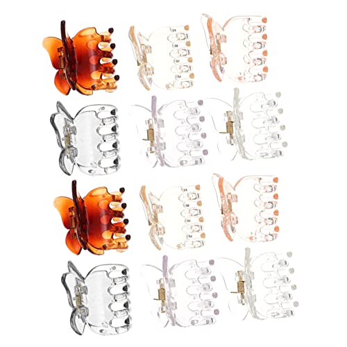 WRITWAA 12 Stück Schmetterlings Haarspangen für Damen Mittelgroße Transparente Haarklammern und Rutschfeste Haarclips für Stylisches Haarstyling WRITWAA 12 Stück Schmetterlings Haarspangen für Damen Mittelgroße Transparente Haarklammern und Rutschfeste Haarclips für Stylisches Haarstyling von WRITWAA