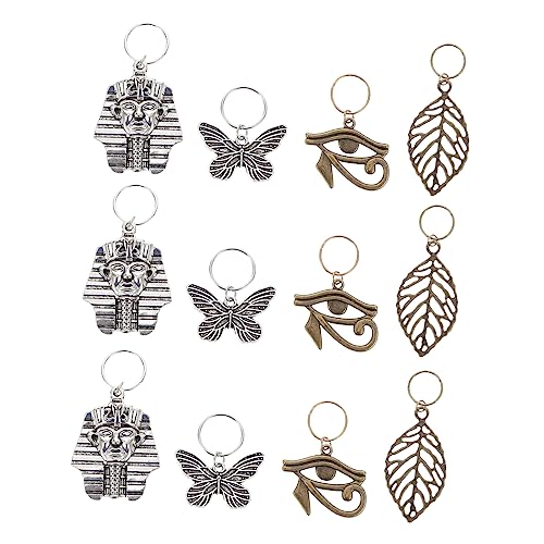WRITWAA 12 Stück Teiliges Haarschmuck für Zöpfe Schmuck mit Anhängern für Dreadlocks Einfach für Frisuren von WRITWAA