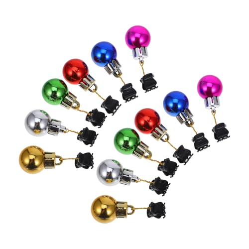 WRITWAA 12 Stück Weihnachts Bart Clips Bunte Bartdekoration mit Clip für Festliche Anlässe Weihnachten Partys Cosplay für Männer und Bartliebhaber Zufällige Farbe Zufällige Farbe von WRITWAA