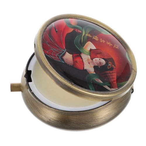 WRITWAA 12G Fester Parfümbalsam für Frischer und Holziger Duft Natürlicher Inhaltsstoff Langanhaltend Tragbarer Duftbalsam Vintage Design Hautfreundlich von WRITWAA