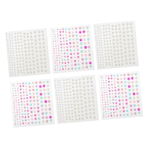 WRITWAA 12blätter Diy-strass-aufkleber Strass-perlen-sets Diy-perlen-aufkleber Für Handy Körper Spielzeug Verschiedene Und Farben von WRITWAA