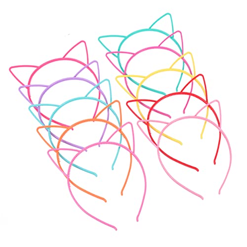 WRITWAA 12stücke Katzenohr-haarbänder Junge Mädchen Haarreifen Katzenohren Haarband Kopfschmuck Party Favors Für Kostümpartys Karneval Weihnachten Ostern Silvester von WRITWAA