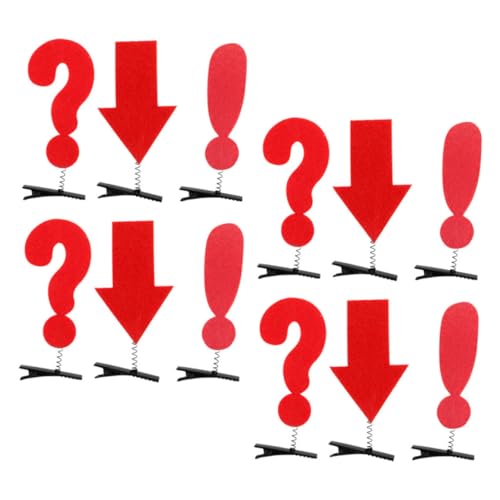 WRITWAA 12stücke Kopfschmuck Für Mädchen Symbol-haarspangen Haarspangen Für Mädchen Dekorative Haarspangen Symbol-haarspange Haarschmuck Haar Zubehör Haarnadeln Lustige Haar Clips Entzücke von WRITWAA