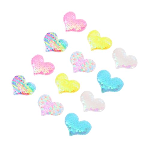 WRITWAA 12stücke Mädchen Haarspange Glitzer Haarspange Herz Haarnadel Haar Clip Seite Frisur Halter Für Junge Mädchen Party Weihnachts- von WRITWAA