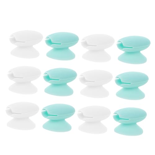 WRITWAA 12stücke Silikon Lippenpinsel Abdeckungen Make up Pinsel Kopfschutz Organizer Kosmetikzubehör Saugnapf Design Für Kosmetiktasche Reisen von WRITWAA