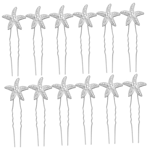 WRITWAA 12stücke Strass-haarschmuck Metall Haarnadeln Stern Dekorative Haarnadeln Für Hochzeit Braut Frauen Haar Zubehör von WRITWAA