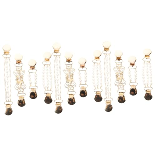 WRITWAA 12stücke Teiliges Damen Pullover Clips Mit Perlen Antirutsch Cardigan Verschlüsse Für Schals Kleider Und Strickjacken Für Feste Und Alltag von WRITWAA