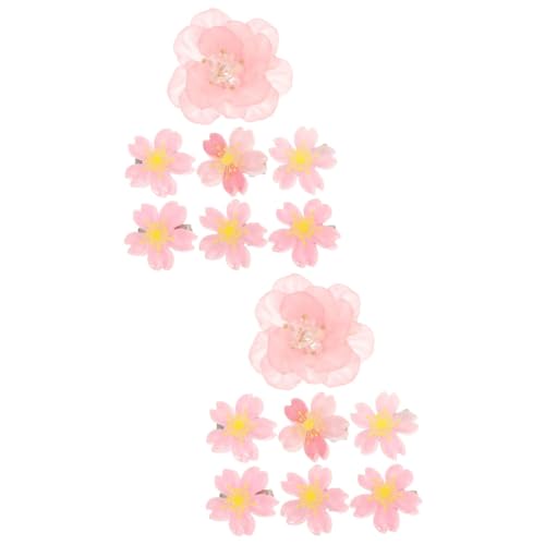 WRITWAA 14 Stck Teiliges Blumen Haarspangen Blütenförmige Haarklammern für Mädchen Sommerliche Haaraccessoires Festliche Haarschmuck Clips zum Flechten und Stylen Zufällige Designs von WRITWAA