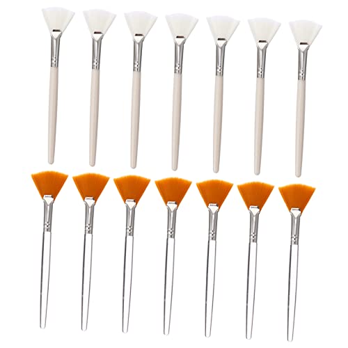 WRITWAA 14Stücke Teiliges Kosmetikpinsel Fächerpinsel für Make Up Foundation und Lidschatten Weiche Hautfreundliche Borsten Leicht zu Reinigen für Unterwegs von WRITWAA
