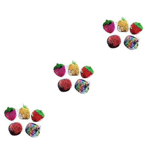 WRITWAA 15 STK Münztasche Tragbare Kleine Brieftasche Münzbeutel Für -umhängetasche Für Mädchen Geldbörse Mit Fruchtpailletten von WRITWAA