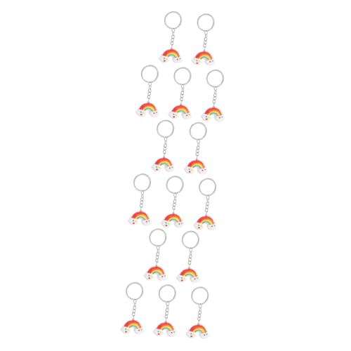 WRITWAA 15 STK stylischer Schlüsselanhänger umhängerucksack Freundinnen dekoringe Regenbogen Geldbörse Regenbogen-Stolz-Schlüsselanhänger Schlüsselbund Regenbogenbrücken-Schlüsselanhänger von WRITWAA