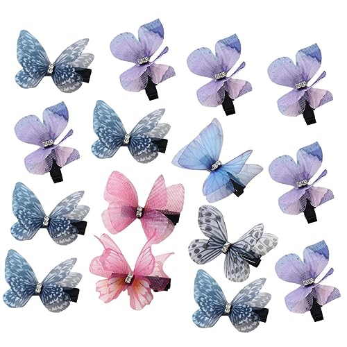 WRITWAA 15stücke Teiliges Mini Schmetterlings-haarclips Aus Tüll Leichte Haarschmuck Accessoires Für Damen Farbige Haarspangen Für Party Und Festlichkeiten WRITWAA 15stücke Teiliges Mini Schmetterlings-haarclips Aus Tüll Leichte Haarschmuck Accessoires Für Damen Farbige Haarspangen Für Party Und Festlichkeiten von WRITWAA