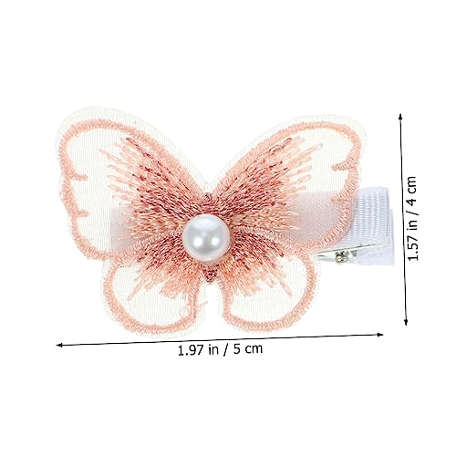 WRITWAA 15stücke Netz-schmetterlings-haarspangen Kleine Damen Haarspangen Mit Perlendekor Haarspange Für Frauen Mädchen Hochzeit Geburtstag Schmuck von WRITWAA