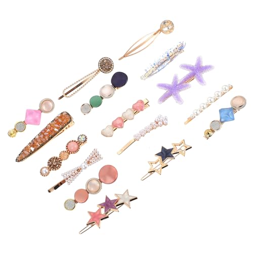 WRITWAA 16stücke Seitliche Haarklammern Zarte Haarnadeln Haar Clips Für Mädchen Und Damen Kreativer Kopfschmuck Für Partys Und Besondere Anlässe von WRITWAA