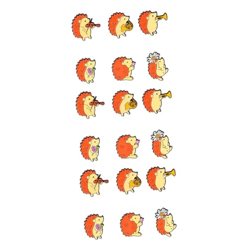 WRITWAA 18stücke Teiliges Cartoon Tierbroschen Niedliche Igel Brosche Aus Verschluss Für Kleidung Taschen Und Hüte Kreative Dekoration Für Jeden Anlass von WRITWAA