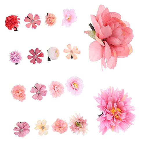 WRITWAA 18stücke Blumen-haarspangen Für Damen Kleine Haarnadeln Haarschmuck Mit Blumendesign Leichtes Und Langlebiges Haar-accessoire Für Verschiedene Anlässe von WRITWAA