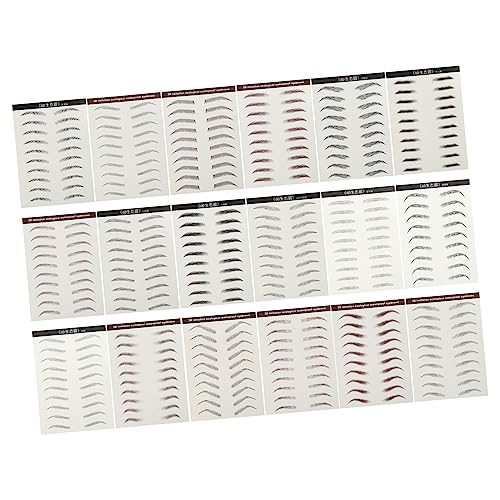 WRITWAA 18stücke Haare Ähnliche Augenbrauen Aufkleber Natürliche Falsche Augenbrauen Patches Imitationsaugenbrauen von WRITWAA