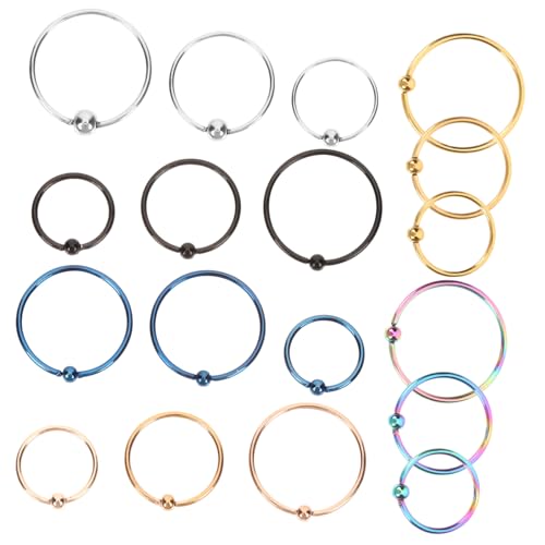 WRITWAA 18stücke Nasenringe Für Frauen Und Nasenstecker Aus Edelstahl Als Body-piercing-schmuck Kleine Nasenringe Und Nasenstecker-schmuck Für Piercing-liebhaber von WRITWAA