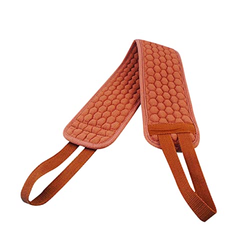 WRITWAA 1Pc Badetuch Handtücher Tragbares Badezimmer Beige Zurückziehen Handtuch Reiben Handtuch Zurück Duschtuch Kaffee von WRITWAA