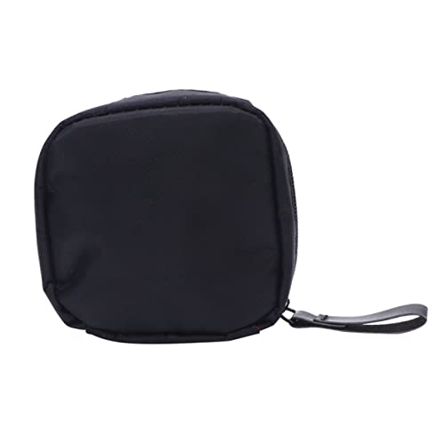 WRITWAA 1Pc Mini Kosmetiktasche Kleine Gesteppte Toilettenartikel Reise Frauen Wasserdicht TSA Make Up Tasche Kulturbeutel Make Up Tasche Kosmetiktasche Schwarz von WRITWAA