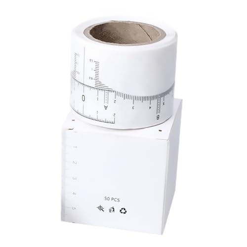WRITWAA Einweg Augenbrauenlineal Aufkleber 1 Rolle 50 Stück Selbstklebend Augenbrauen Aufkleber für Präzises Augenbrauen Make Up Hilfsmittel für Anfänger von WRITWAA