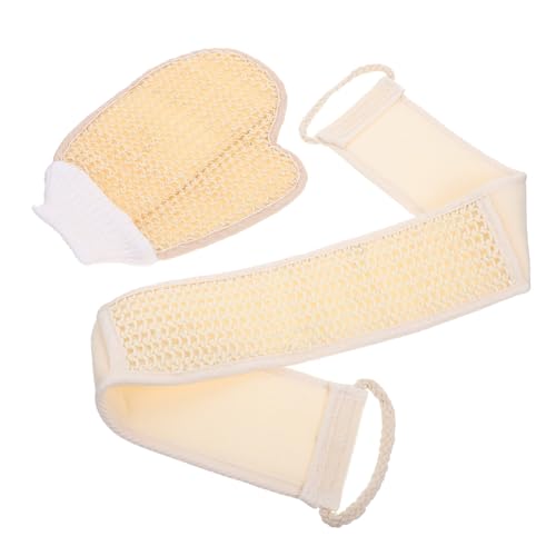 WRITWAA 1Satz Duschhautreinigungshandschuh Teiliges Peeling Handtuch Und Handschuh Für Effektive Hautreinigung Für Tägliche Körperpflege Hautfreundliches Material Einfach von WRITWAA