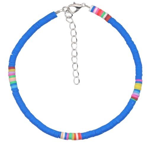 WRITWAA 1Stk Fußkettchen aus Ton Halsreifen Freundschaftsarmbänder Indie fußkettchen boho Böhmische Fußkette Strand Fußkette Frauen Fußkettchen Farbkontrast Polymer-Ton Anhänger Fräulein von WRITWAA