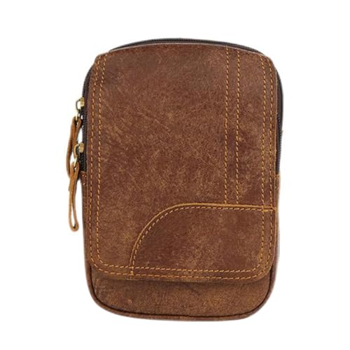 WRITWAA 1stück Multifunktionale Outdoor Retro Hüfttasche Praktische Gürteltasche Für Sport Reisen Und Freizeit Geeignet Für Herren Braun Für Schlüssel Handy Und von WRITWAA
