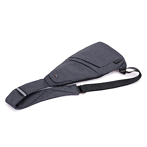 WRITWAA 1stück Herren Sport Umhängetasche Verstellbarer Schulterrucksack Für Outdoor-aktivitäten Atmungsaktives Design Für Tägliche Essentials Schwarz Langlebig von WRITWAA