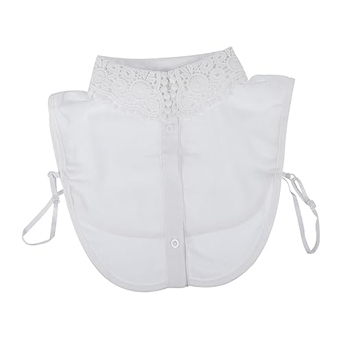 WRITWAA 1stück Chiffon Fake Collar Für Damen Abnehmbarer Weißer Kragen Elegantes Atmungsaktives Accessoire Für Kleider Und Pullover Für Partys Hochzeiten Alltag Komfortables von WRITWAA