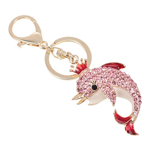 WRITWAA 1 Stück Delphin Schlüsselanhänger Karabiner Strass Schmuck für Mädchen von WRITWAA
