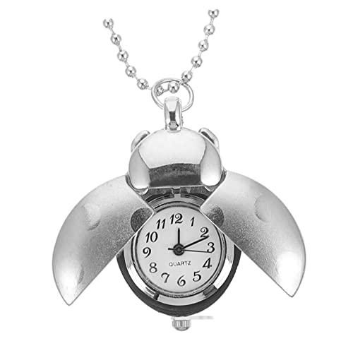 WRITWAA 1Stück Beetle Designed Pocket Watch aus Zinklegierung mit Ketten-Design Kreative Vintage Taschenuhr für Männer und Frauen für Besondere Anlässe von WRITWAA