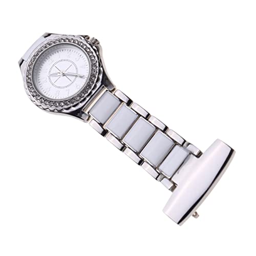 WRITWAA 1Stk Taschenuhr Medizinische Anlässe Uhr Uhren für Krankenschwestern Krankenschwester Anstecknadel Uhr Anhängeruhren Silberne Uhr betrachten Brustuhr Revers Uhren Arzt hängende Uhr von WRITWAA
