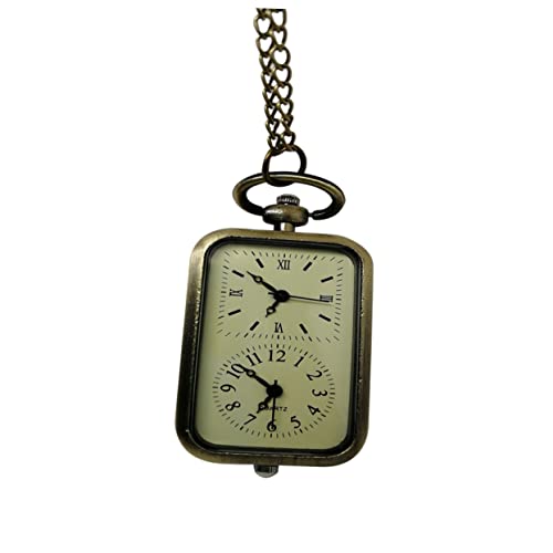 WRITWAA Retro Taschenuhr Mit Kette Aus Vintage Uhr Anhänger Für Herren Damen Zum Tragen Als Modisches Accessoire von WRITWAA