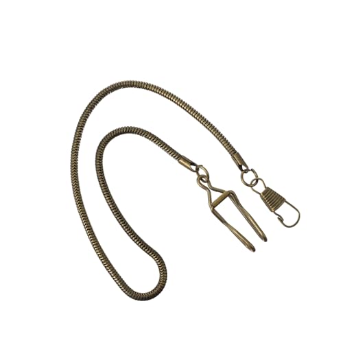 WRITWAA Schlangenkette Mit Metallschnalle Für Es 37cm ​​Kette Retro Taschenuhrketten Für Geldbörse Und Jeansgürtel von WRITWAA