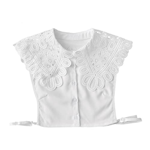 WRITWAA Eleganter Chiffon-fake-kragen – Damen-schal-accessoire Spitzendesign Verleiht Ihren Outfits Stil von WRITWAA