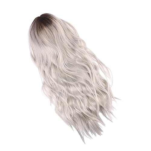 WRITWAA 1Stück Damen Lange Lockige Perücke Cosplay Synthetisches Haar Gradient Perücke Für Dehnbar Und Atmungsaktiv Für Partys Und Halloween von WRITWAA