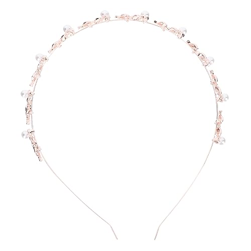WRITWAA Blattförmiges Haarband Aus Legierung Für Frauen Dekoratives Perlen-stirnband Elegantes Kopfschmuck-accessoire Für Mädchen Und Partys von WRITWAA