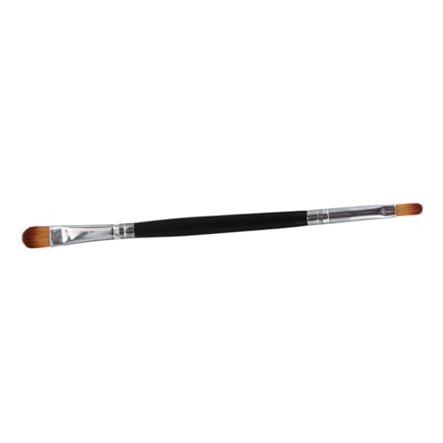WRITWAA 1Stücke Lidschattenpinsel Aus Synthetischen Fasern Doppelseitiger Make Up Pinsel Mit Silberner Röhre Für Lidschatten Und Eyeliner Weiches Und Hautfreundliches Material von WRITWAA