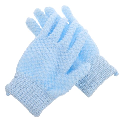 WRITWAA 1paare Peeling-duschhandschuhe Aus Luffa-schwamm Für Damen Und Frauen Zur Sanften Hautreinigung Und Massage Im Bad Einfach Zu Verwenden Für Reisen von WRITWAA