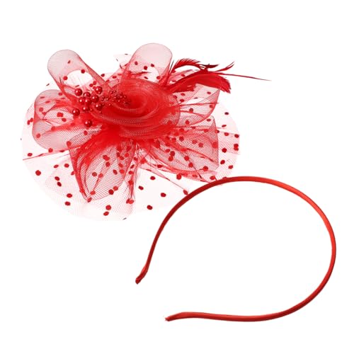WRITWAA 1satz Fascinator Hut Mit Netzschleier Und Federn Für Headwear Für Hochzeiten Cocktail Und Teepartys Für Festliche Anlässe von WRITWAA