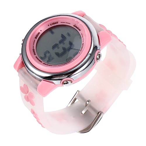 WRITWAA 1stück wasserdichte Kinderuhr Mit Blumenmuster Niedliche Elektronische Armbanduhr Für Mädchen Strapazierfähig Und Bequem Für Alltag Niedliche Cartoon-Armbanduhr wasserdichte von WRITWAA